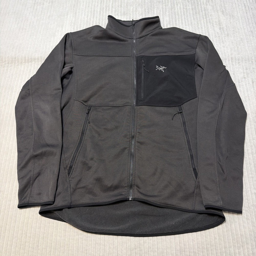 Arc'teryx Fortrez Fleece Jacket - Men's XLarge Black full zip stretch